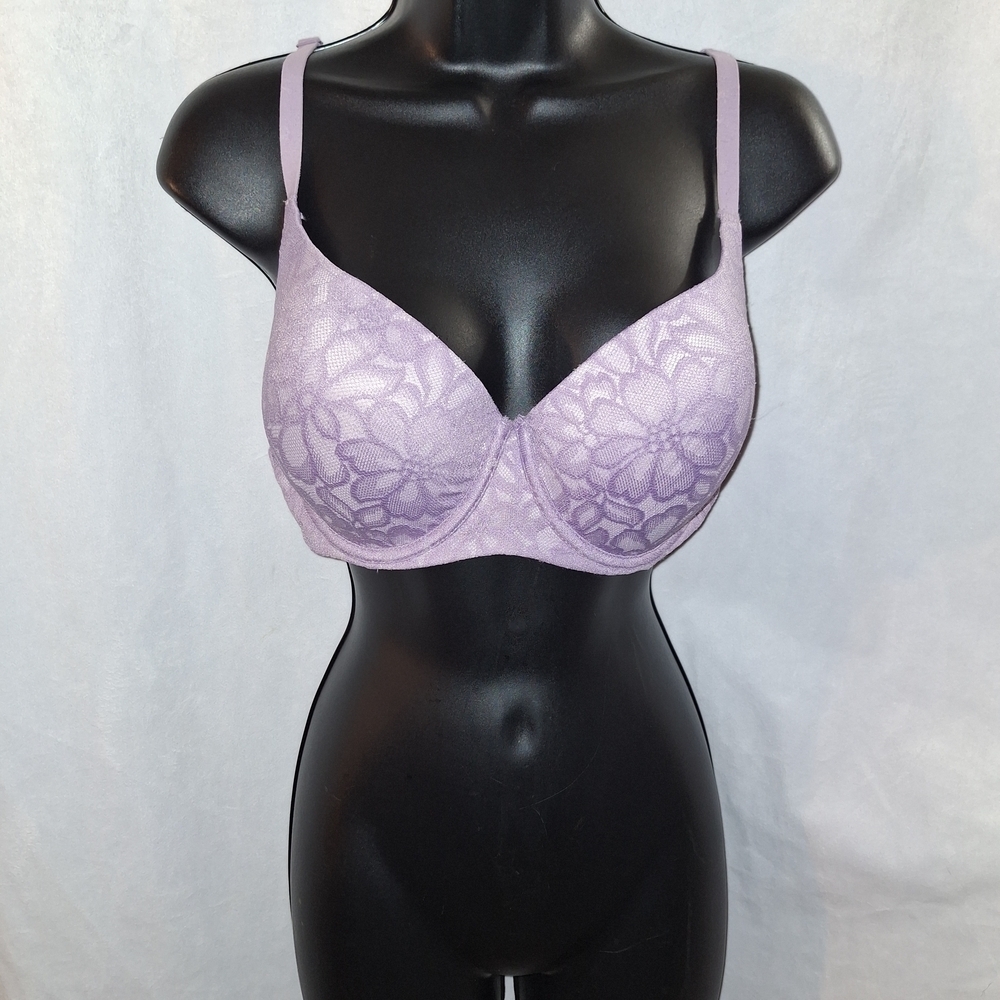 No Boundaries Purple Lace Underwire Bra